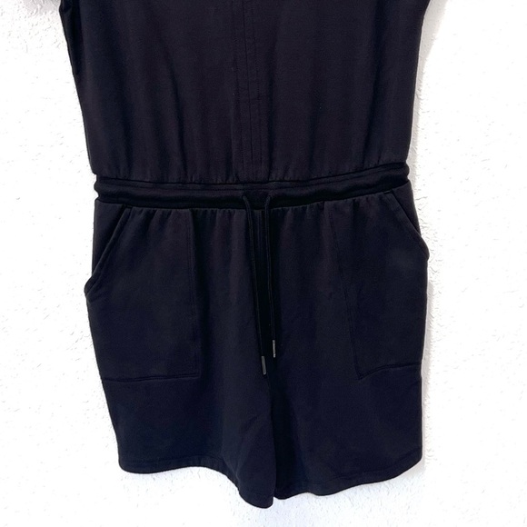 Athleta balance Black V-Neck Romper M - Picture 6 of 11
